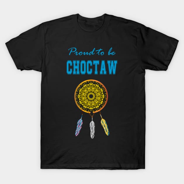 Native American Choctaw Three Feathers T-Shirt by Jaya Moore